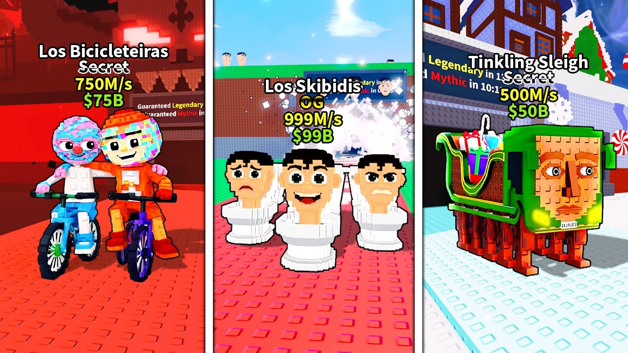 ROBLOX New Los Skibidis - I Got The New Tinkling Sleigh Brainrot - Taco Update in Steal a Brainrot
