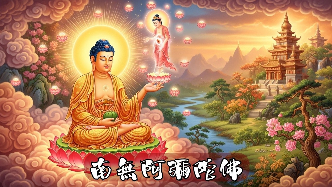 🌸 南無阿彌陀佛 Namo Amituo Fo 🌸｜柔和聖號梵音 · 安住當下 · 心念清淨 · 慈光遍照 · 平安隨行