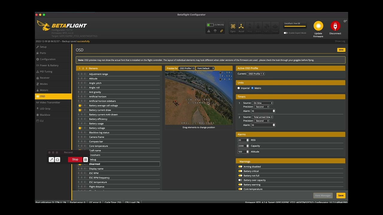 Betaflight OSD in DJI Goggles 2 | FPV