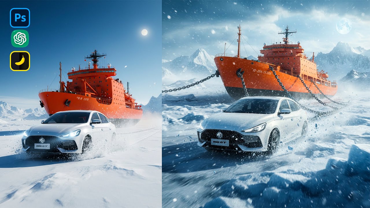 Как создавать посты для социальных сетей с помощью Photoshop и ИИ (урок 2025 г.)