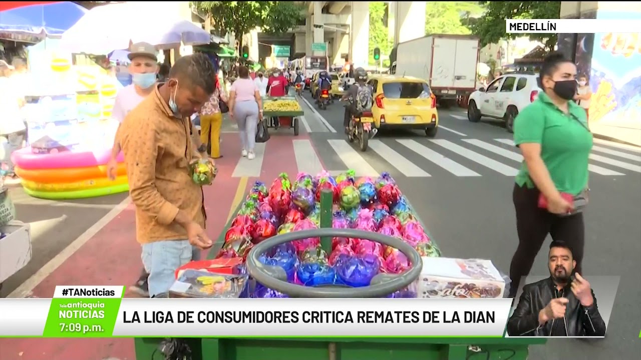 La liga de consumidores critica remates de la DIAN - Teleantioquia Noticias