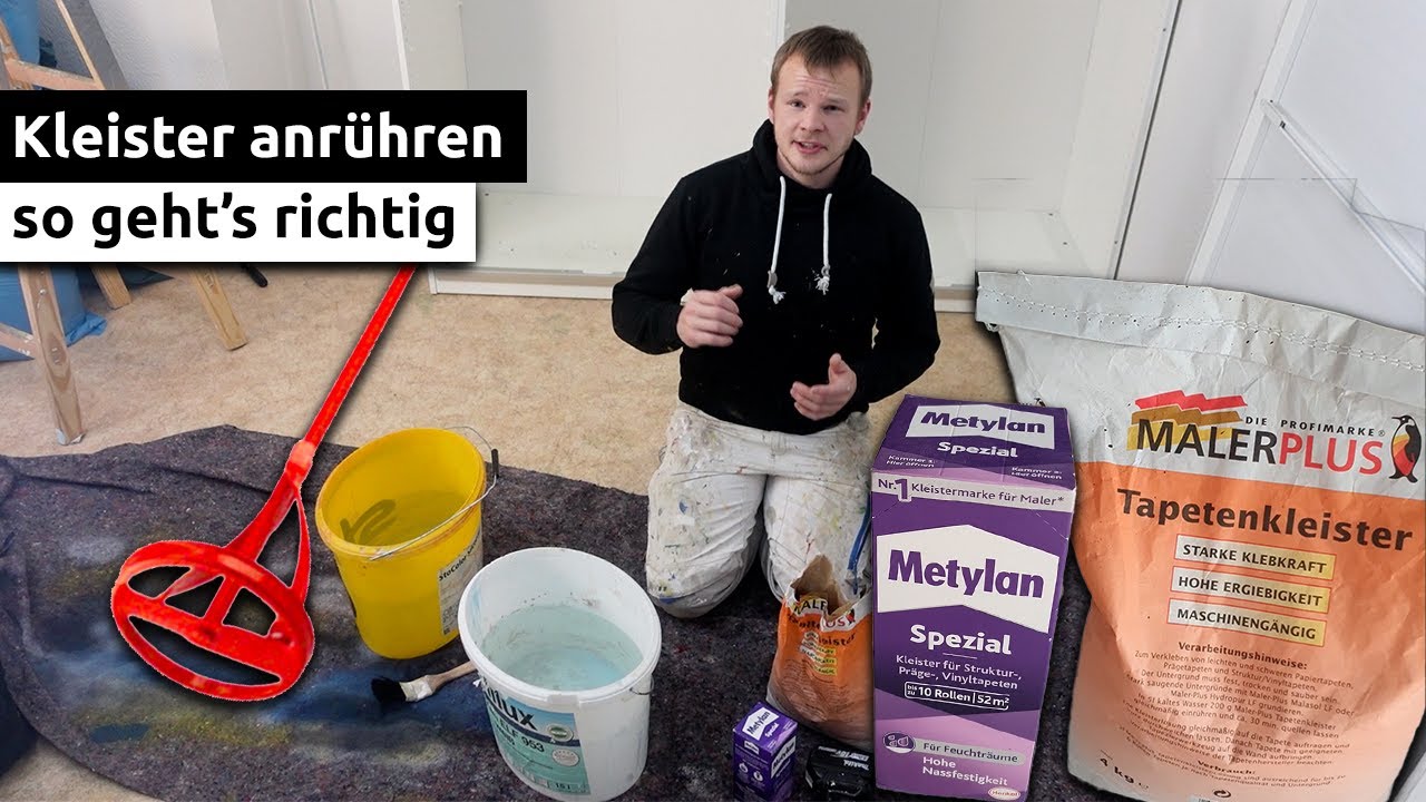Tapetenkleister KLUMPENFREI anrühren | Schritt für Schritt Anleitung | Patrick Zeller