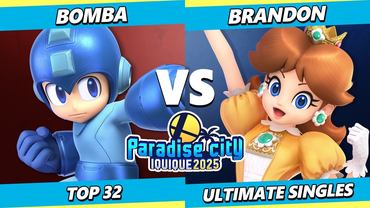 Paradise City 2025 - Bomba (Peach, Mega Man) Vs. Brandon (Daisy) Smash Ultimate - SSBU