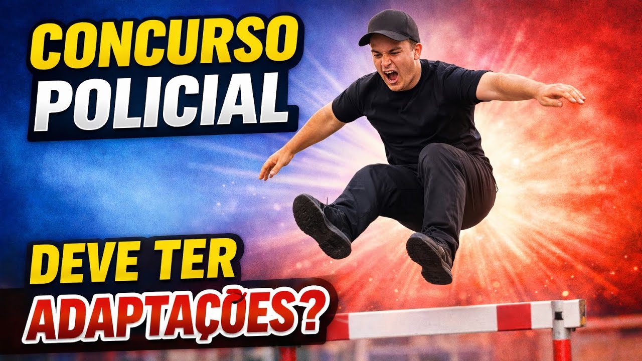 Ele foi reprovado no TAF para DELEGADO por não ter adaptações.