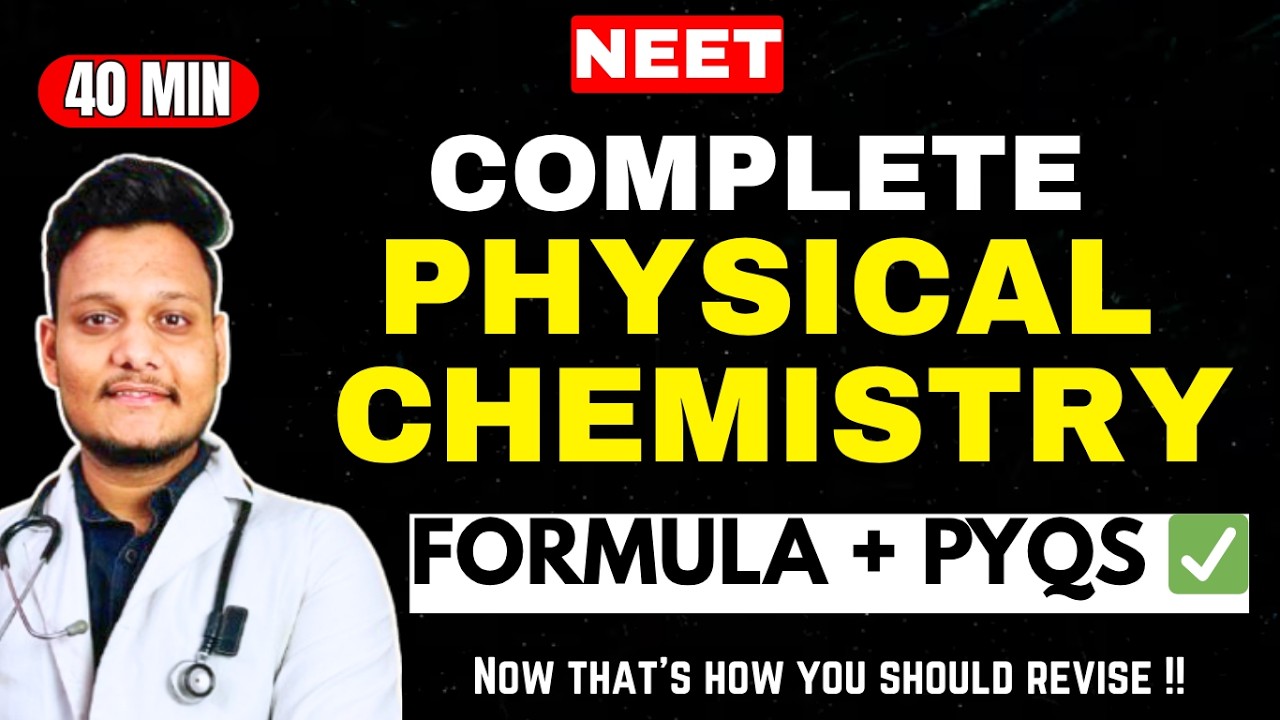 Complete Physical Chemistry Formulas | ALL FORMULA & PYQ Based Revision | NEET #NEET #NEET2026
