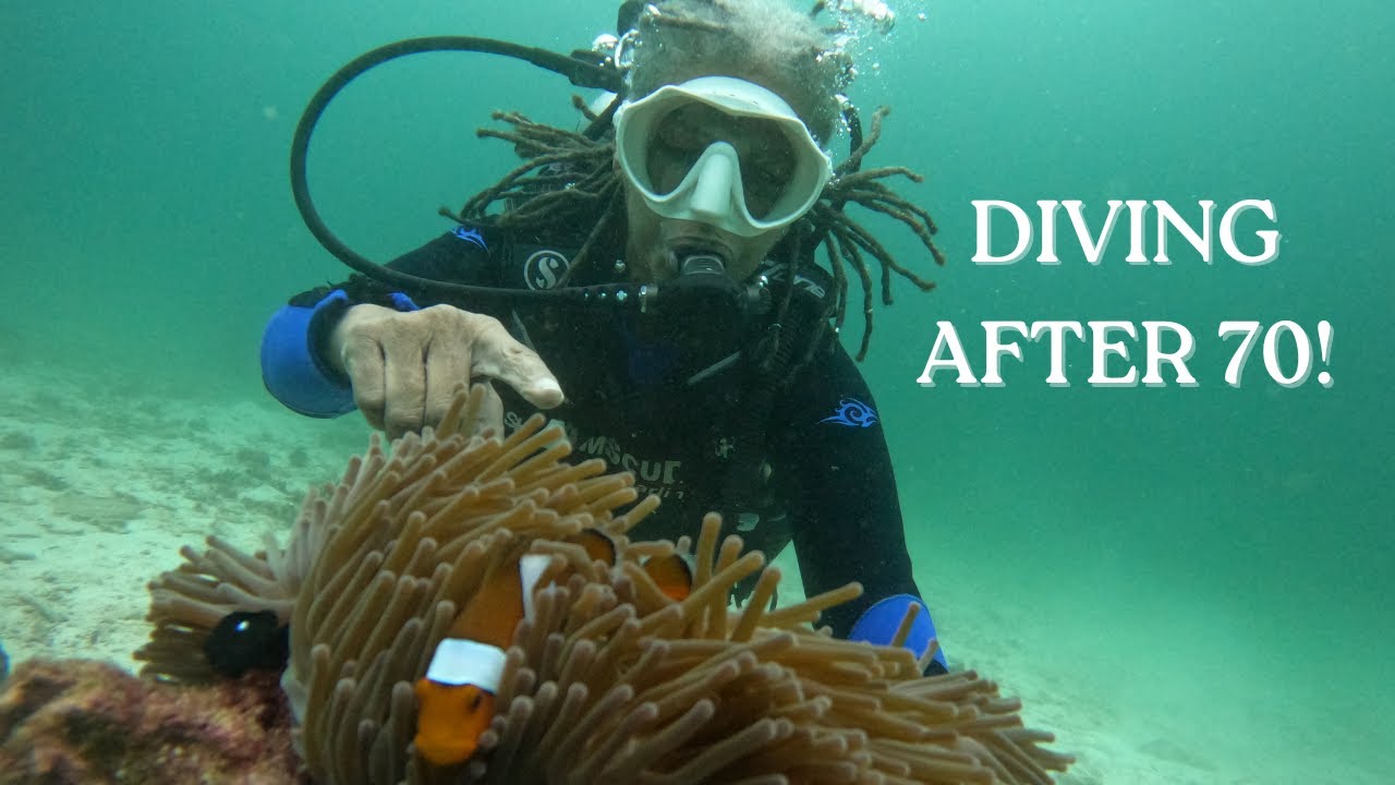 Breadcrumbs for my second grand son.  DIVING after 70!