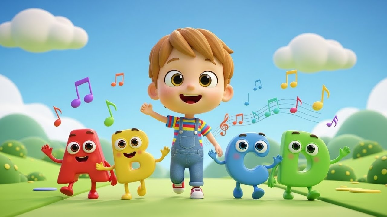 Walking Alphabet Song 🚶‍♂️🔤 | ABC Songs for Kids | Nursery Rhymes & Learning Alphabet