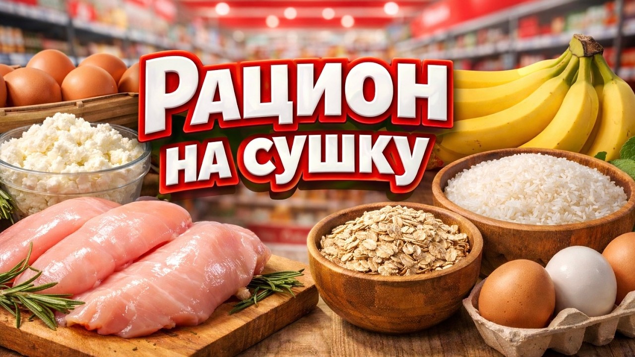 Моя продуктовая корзина на сушке