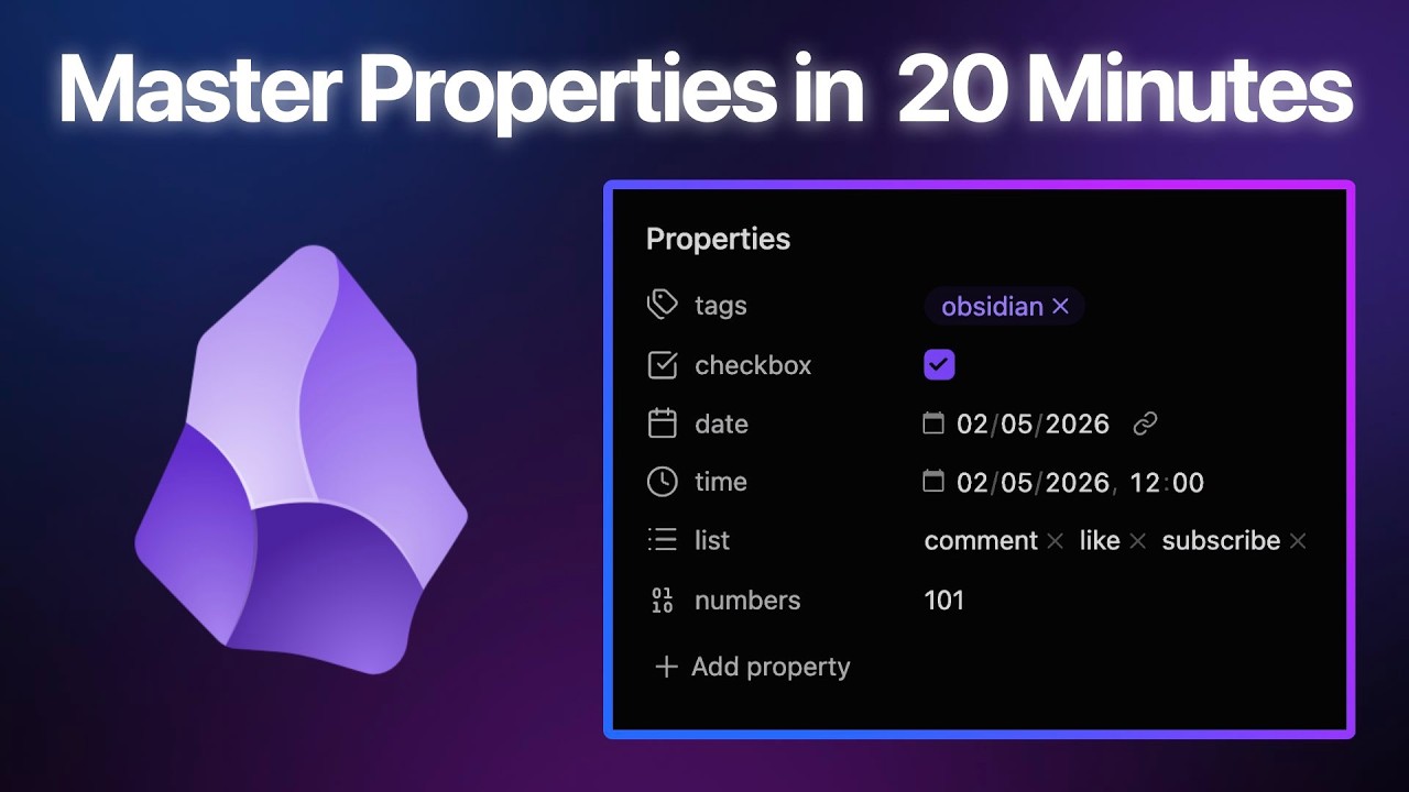 Obsidian Properties Full Breakdown: Every Type Explained (w/ Examples)