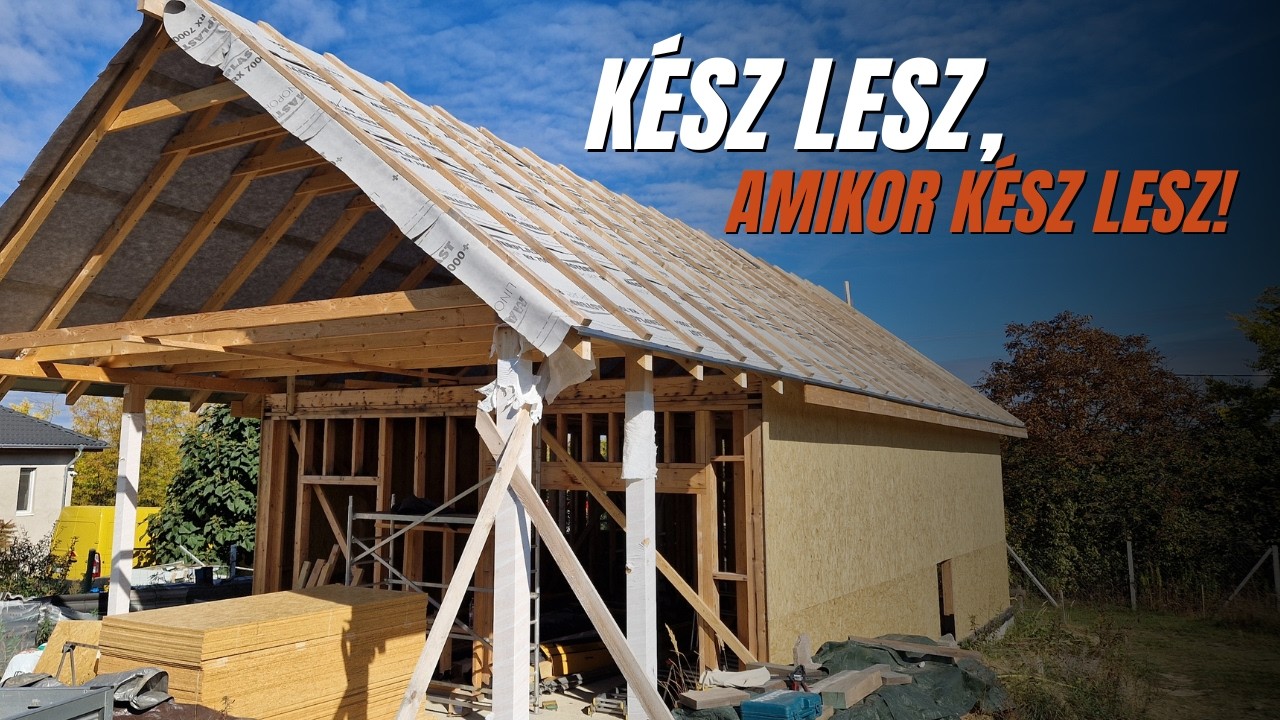 Félbehagyott, könnyűszerkezetes ház – mi befejezzük!!