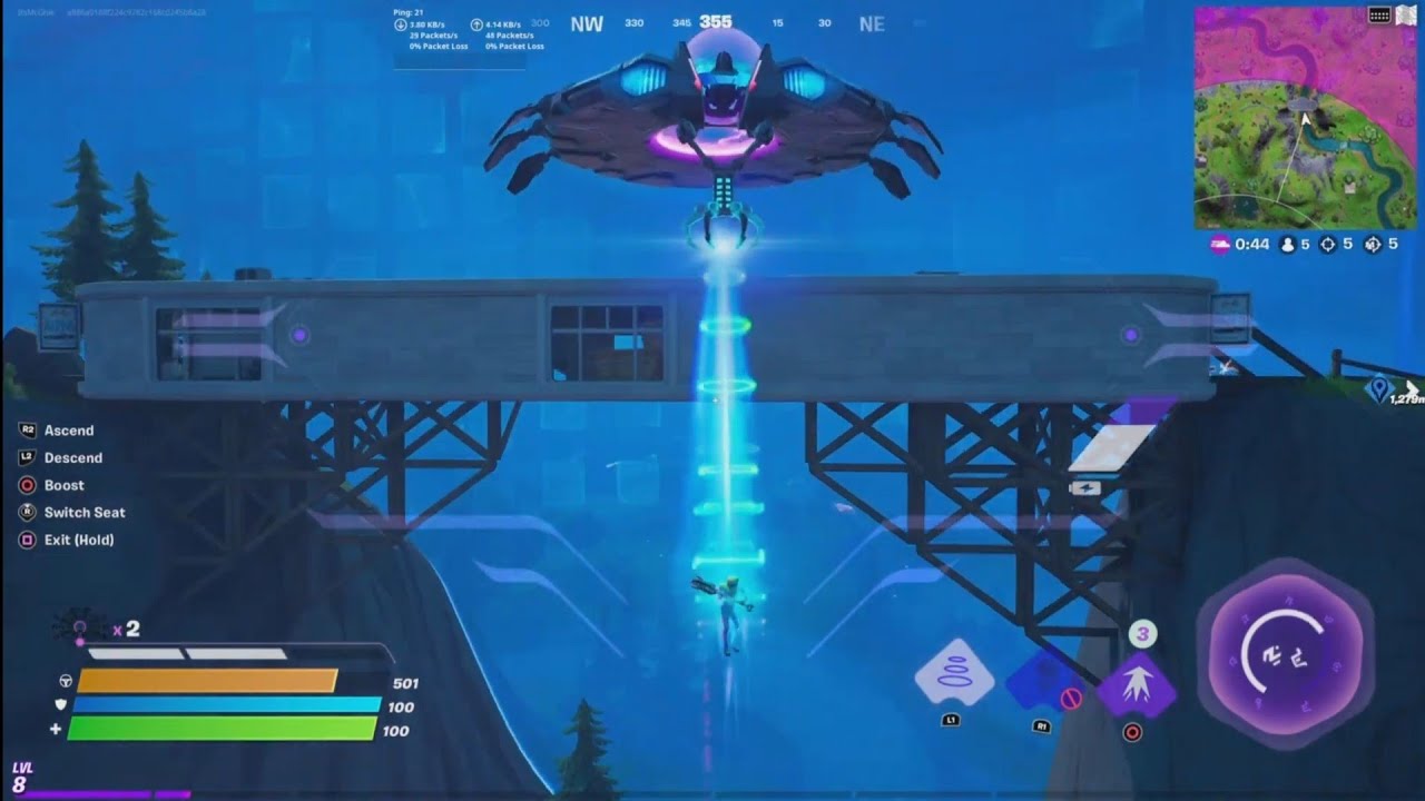 FORTNITE SEASON 7 UFO EXPERIENCE