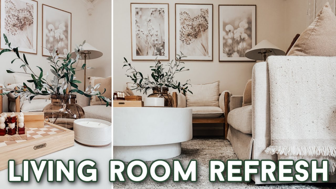 LIVING ROOM REFRESH & HOME DECOR RE-STYLE | DECORATING IDEAS | STYLING HOME DECOR ON A BUDGET