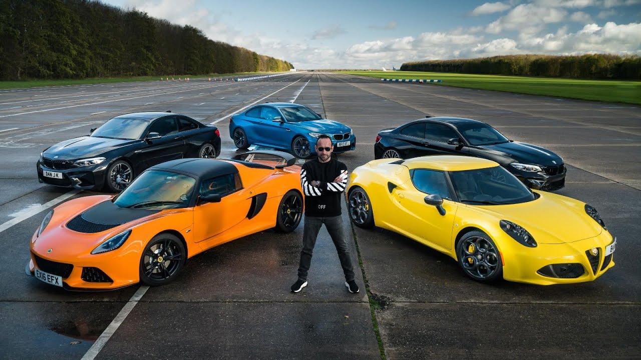 DRAG RACE!! BMW M2 COMPETITION v ALFA ROMEO 4C v LOTUS EXIGE 350 SPORT