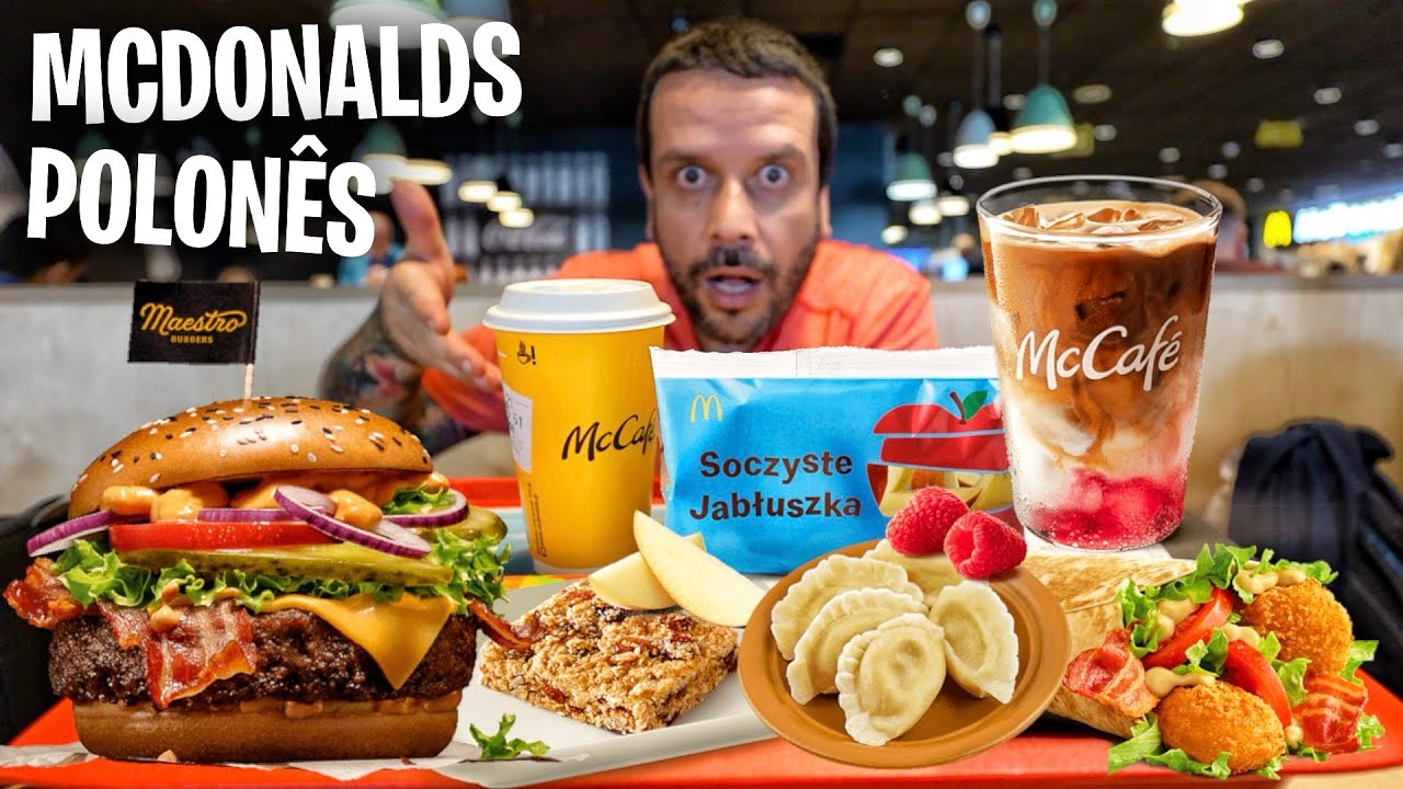 Provando COMIDAS POLONESAS no maior aeroporto da Polônia ✈️ 🇵🇱