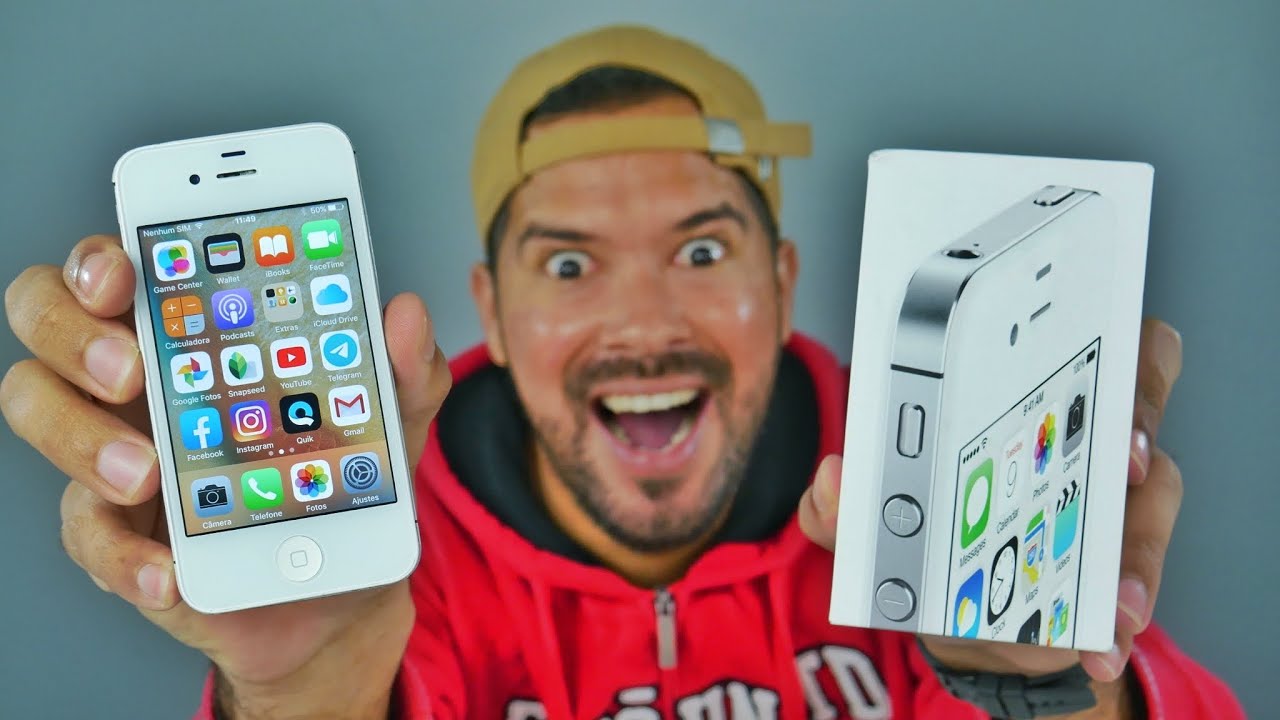 COMPREI UM IPHONE 4S NA CAIXA EM 2020! 🔥