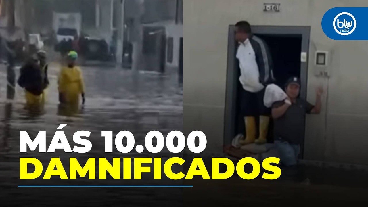 Impresionantes imágenes de las inundaciones en Facatativá