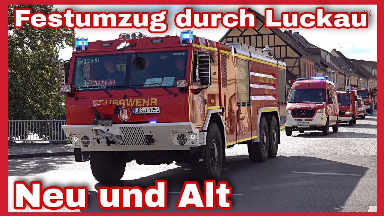 FESTUMZUG1️⃣5️⃣0️⃣Jahre FF Luckau🚒🚨