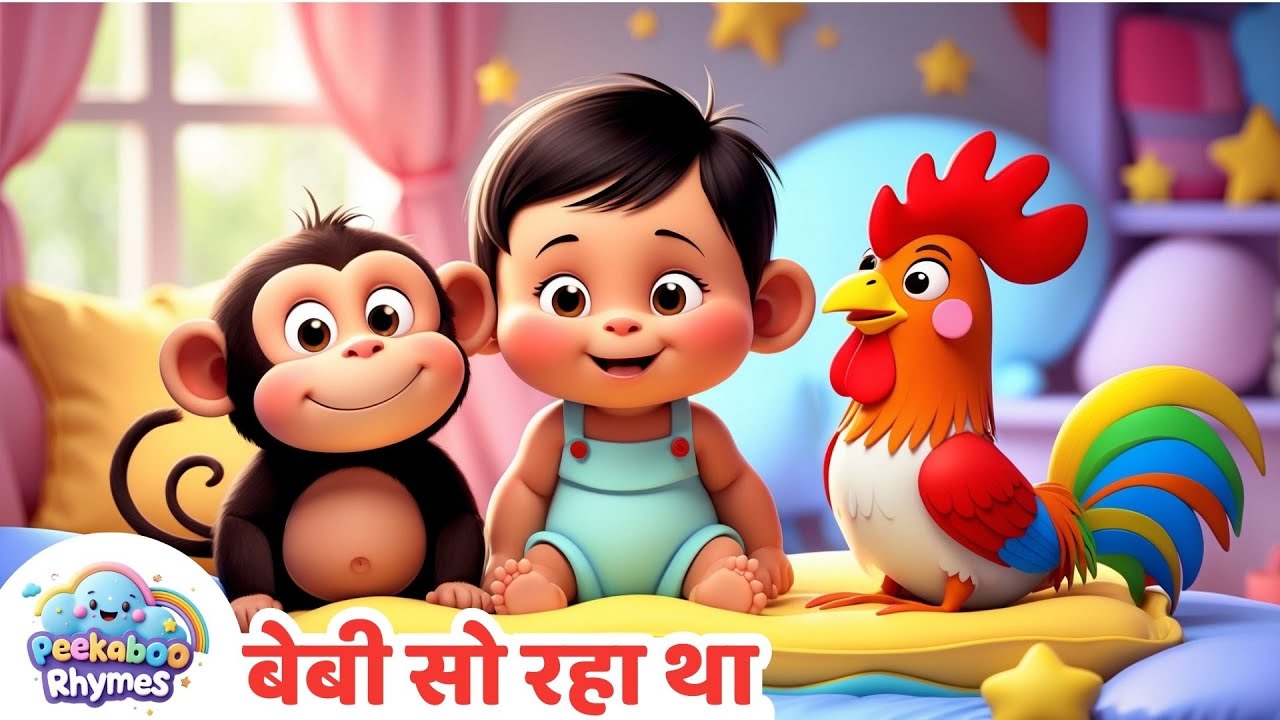 बेबी सो रहा था | Baby So Raha Tha | Non-Stop Hindi Rhymes for Kids | Peekaboo Rhyme