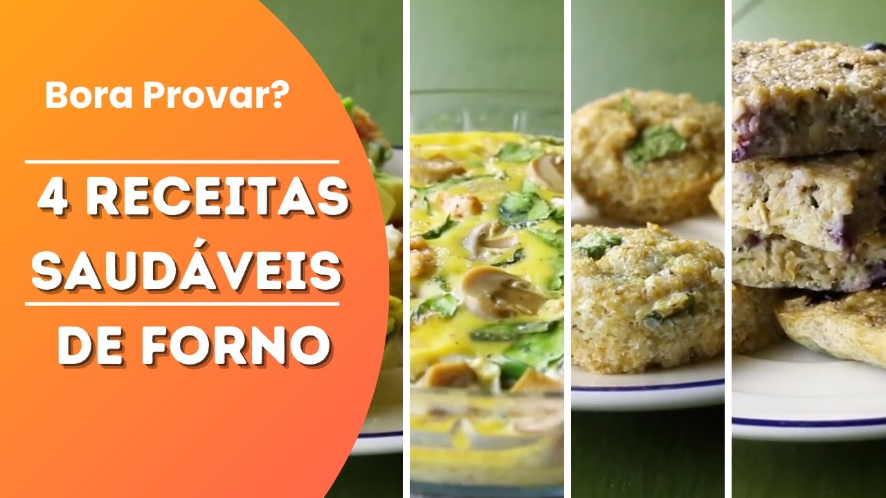4 Receitas Saud&aacute;veis de Forno, Super R&aacute;pidas e Pr&aacute;ticas
