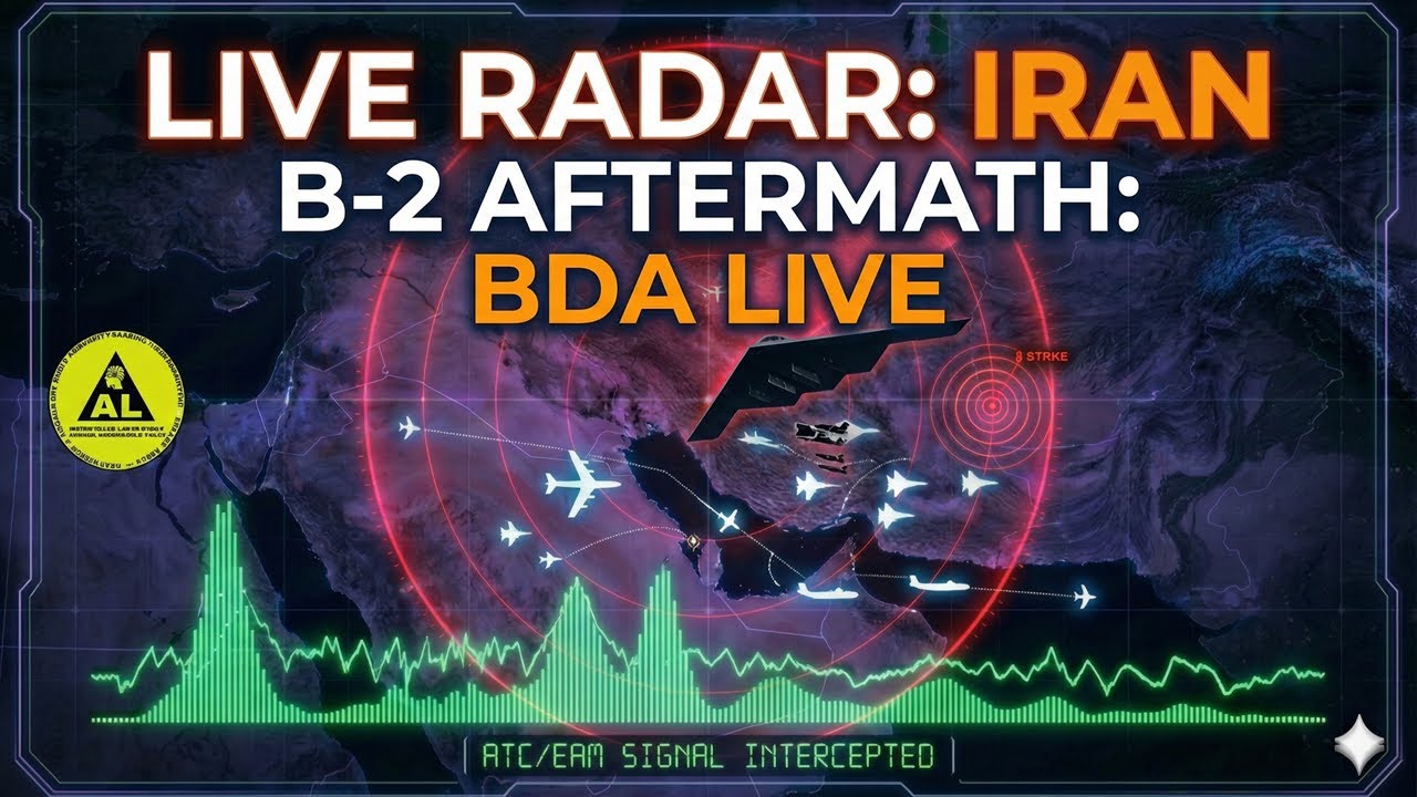 🚨 IRAN LIVE: 24/7 Intercepting Military Comms | Middle East Airspace Monitor - OSINT