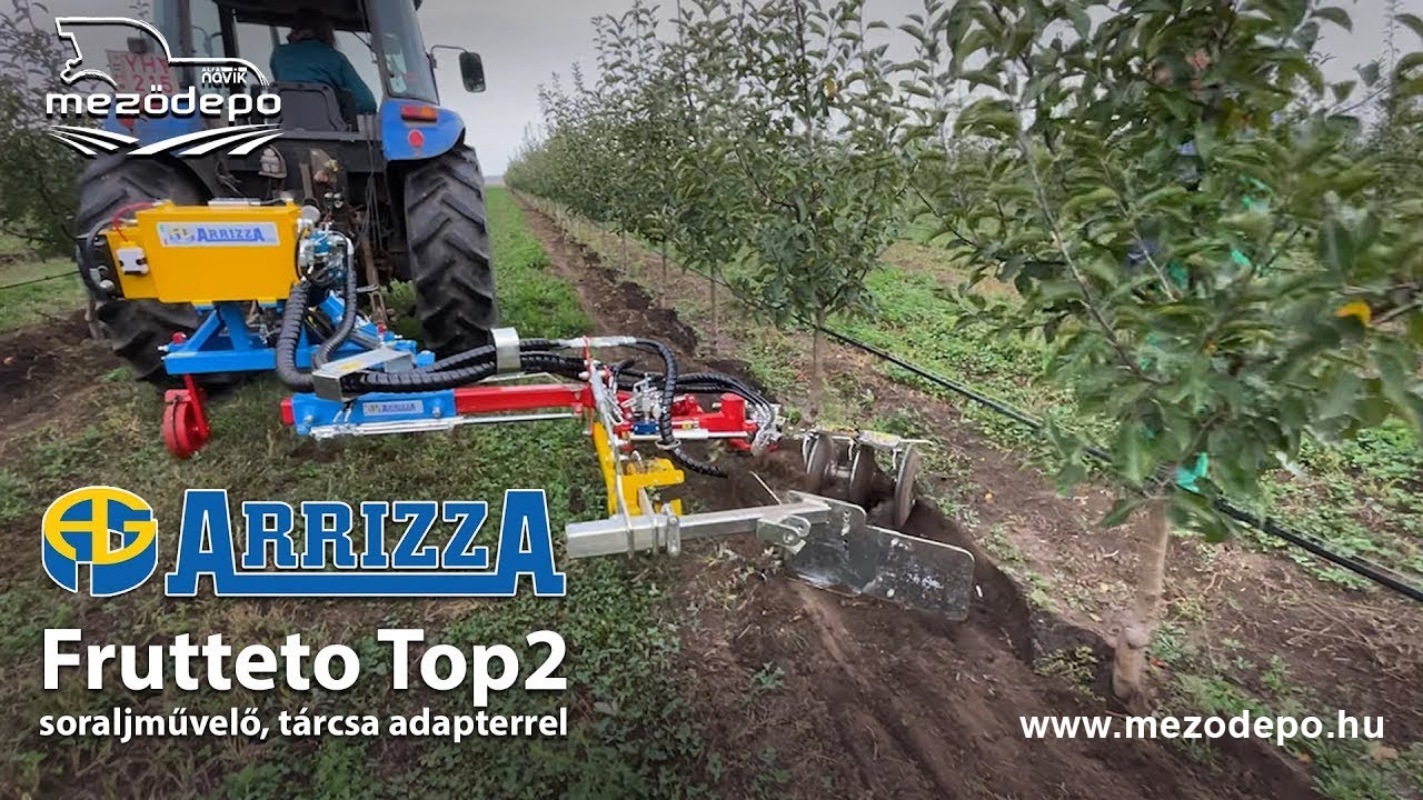 Arrizza Frutteto Top2 soraljművelő, tárcsa adapterrel