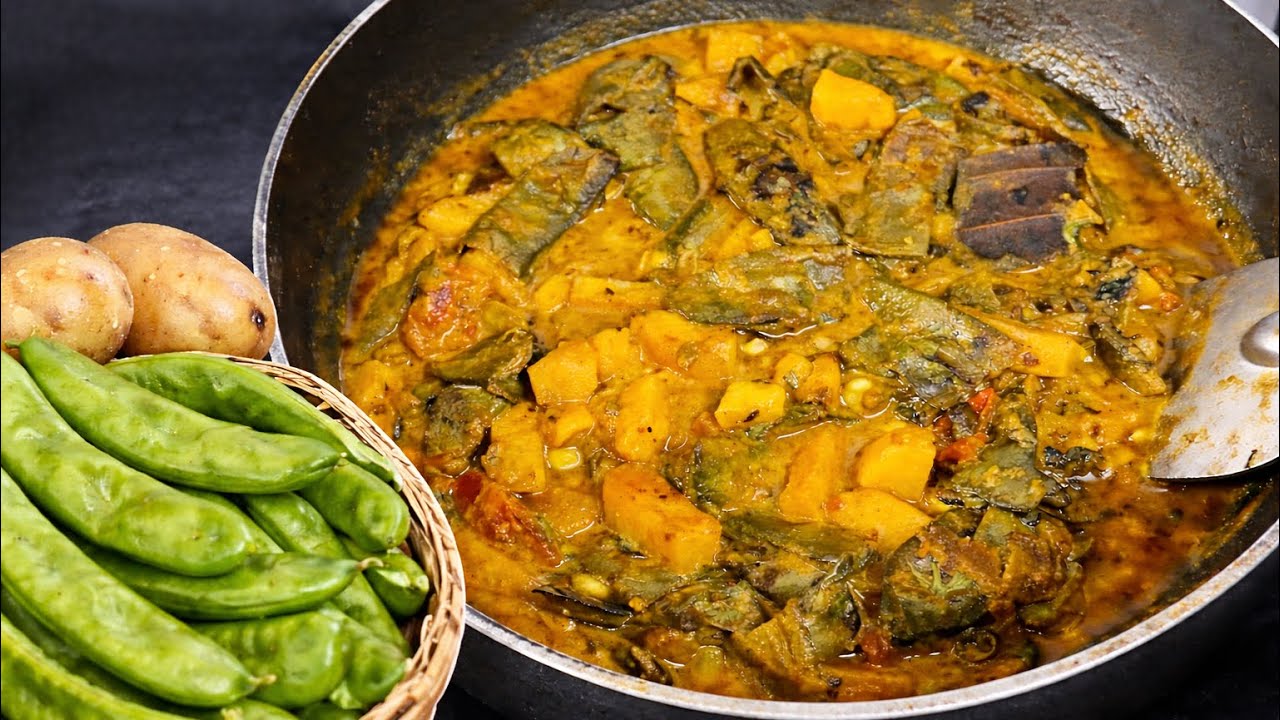 “Sem Aloo Ki Sabji | Sarson Ke Masale Wali Desi Recipe”|Ek Baar Khaoge Baar-Baar Banaoge 😋