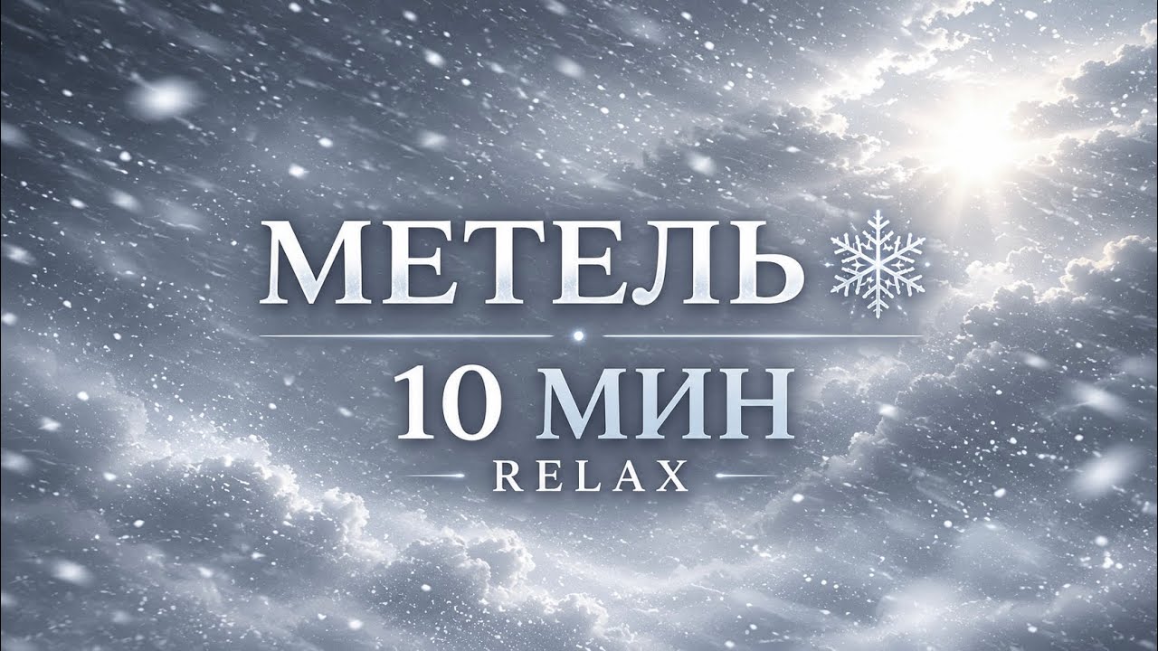 Метель 10 минут: глубокое расслабление ❄️ 10 Minutes Blizzard Relaxation #relaxingroom #stressrelief