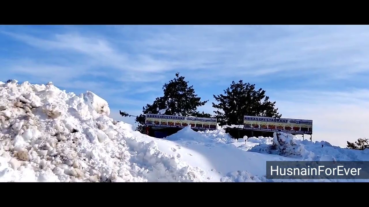 Changla Gali Snow Fall Top View |  HusnainForEver