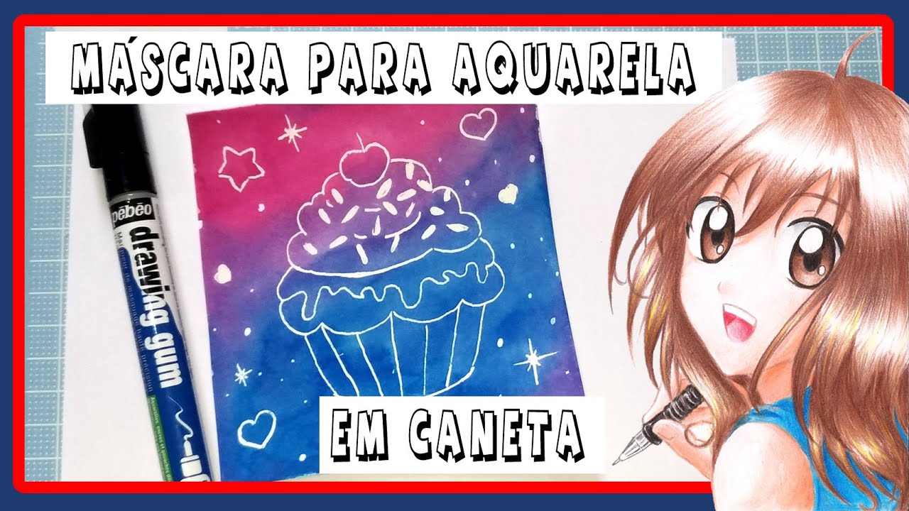 TESTEI M&Aacute;SCARA PARA AQUARELA EM CANETA DA P&Eacute;B&Eacute;O