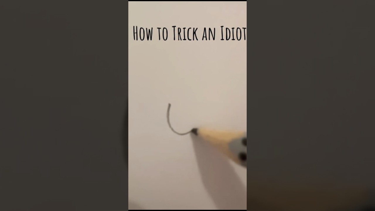 How to trick an idiot 😂 #art #shorts #funny