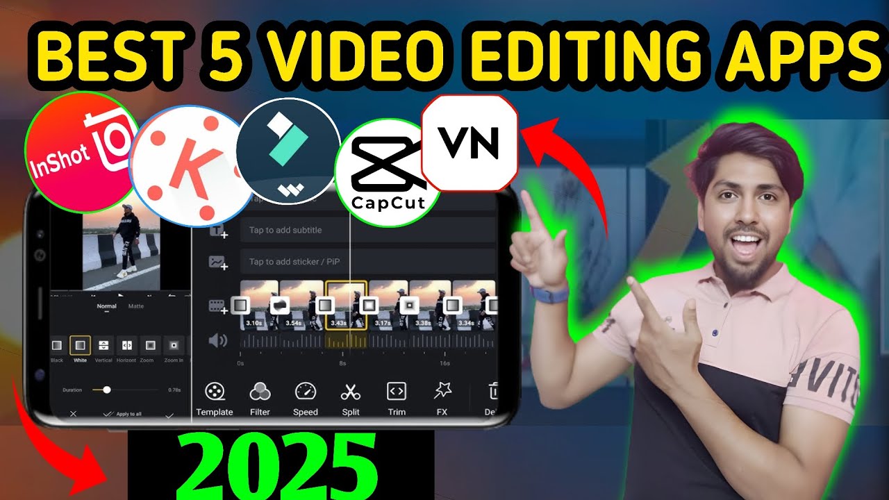 top 5 video editing apps for android | best video editing apps for mobile 😍 