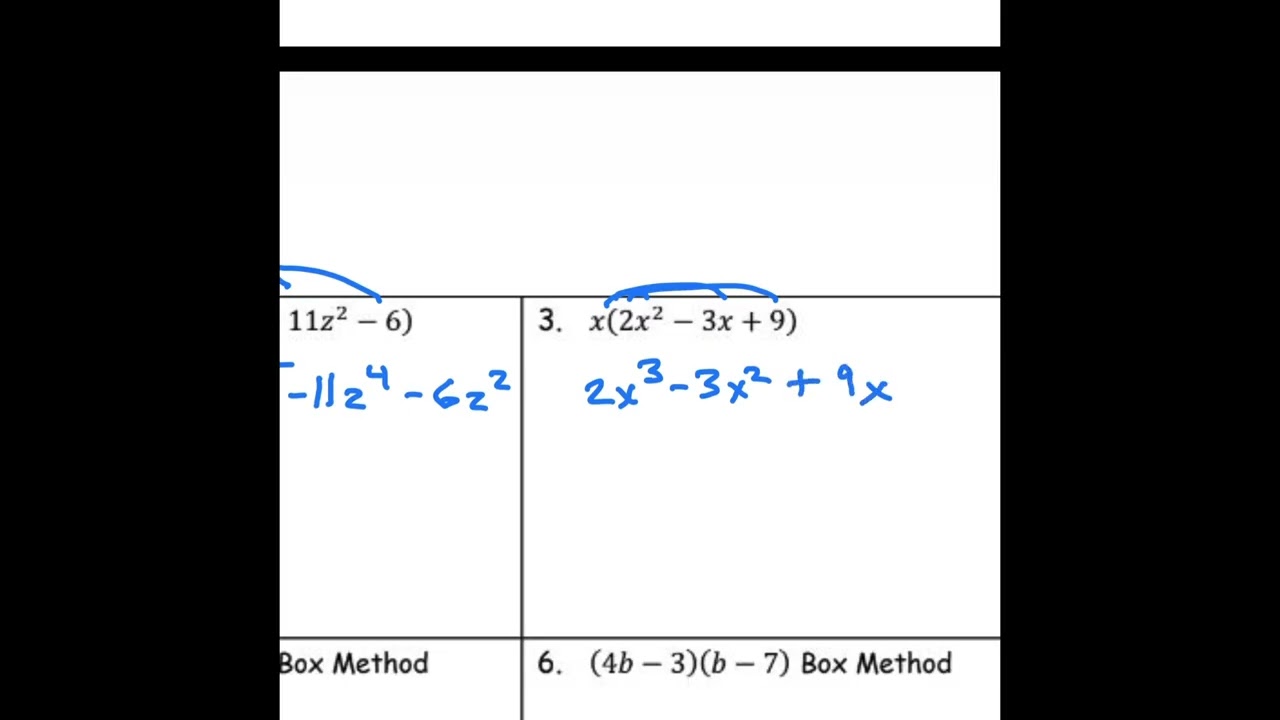 Algebra - Unit 4 - Topic 2 - Day 3 - Multiplying Polynomials