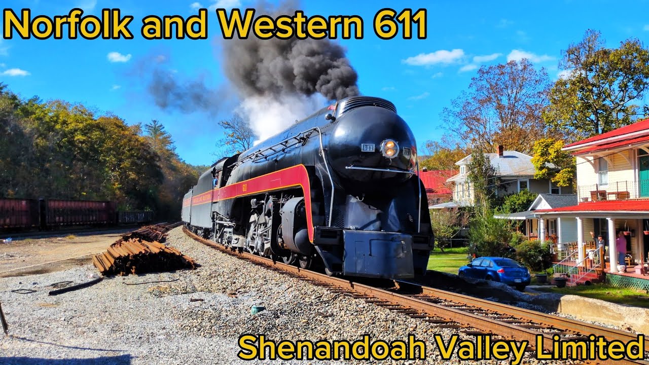 Norfolk and Western 611 on the Shenandoah Valley Limited 