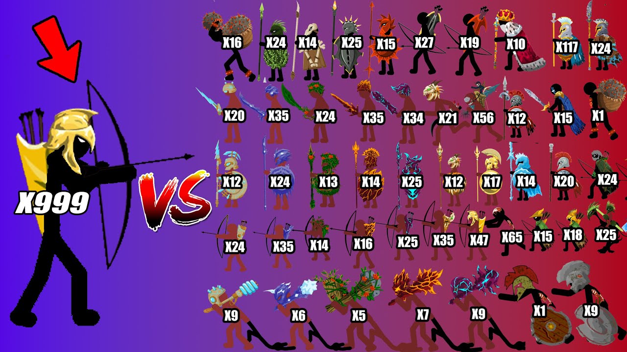 Kytchu Vs Giant Leader-swordwrath -all Skins Units Army  Stick War Legacy