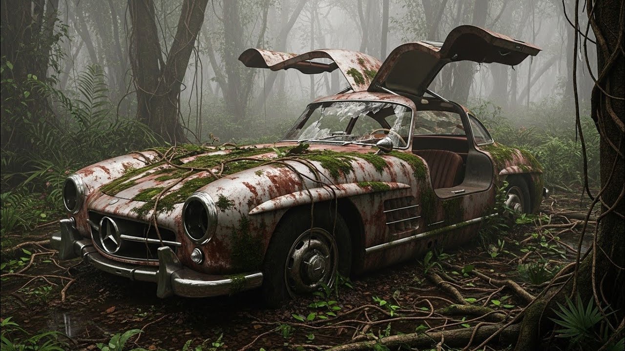 The Legendary 1957 Mercedes-Benz 300SL Gullwing Full ASMR Restoration
