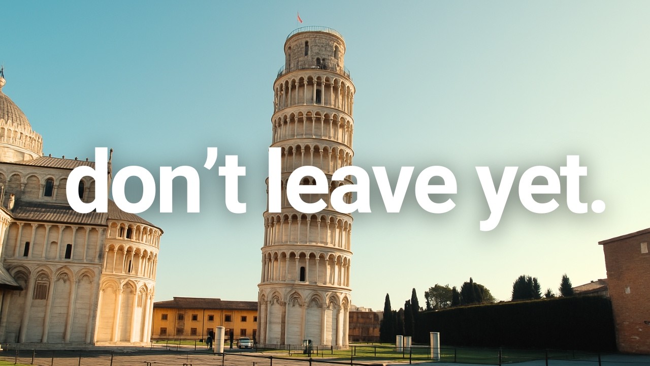 Pisa is WORTH it! What Pisa REALLY Looks Like Beyond the Leaning Tower! 4K city walk