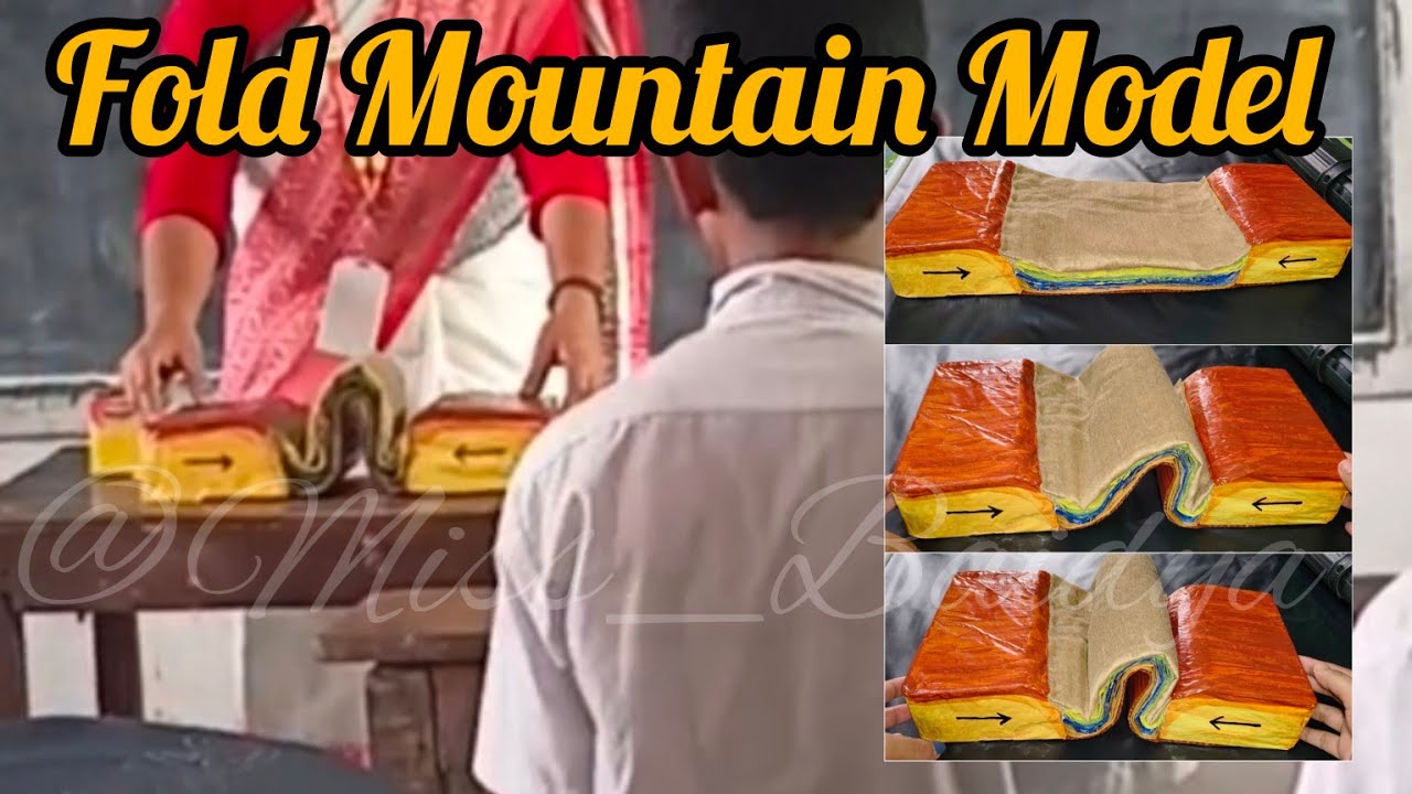 Model on Formation of Fold Mountain |TLM for Geography |Model for B.Ed 3rd semester final teaching|
