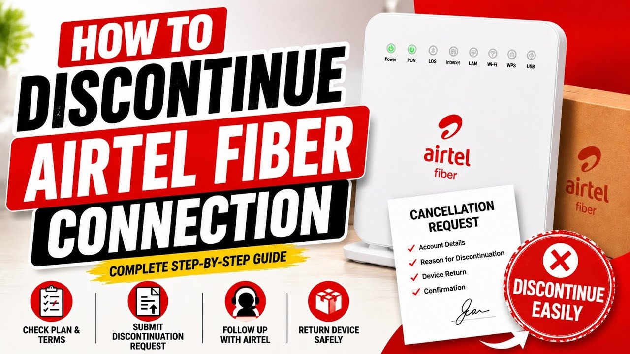 How to Surrender/Disconnect Airtel Fiber Connection in 2026 | Complete Guide