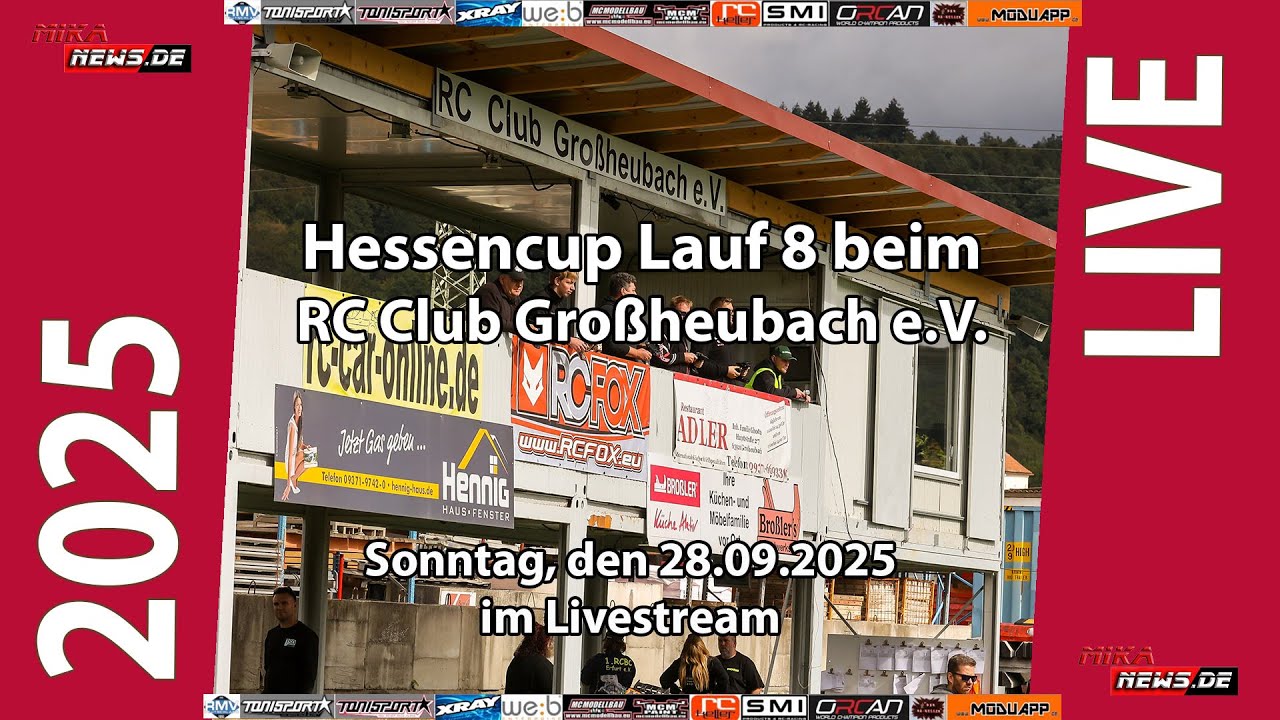 8. Hessencup Lauf beim RC Club Großheubach e.V. Sonntag 28.9.2025