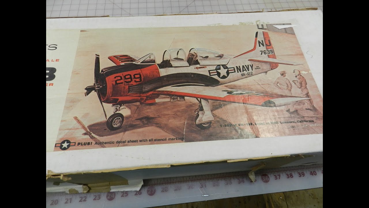 PICA T-28B Balsa Kit  Rare kit Video file for sale on ebay