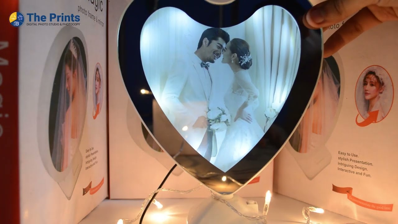 LED Frame - Free Picture - Heart & Circle shape - The Prints