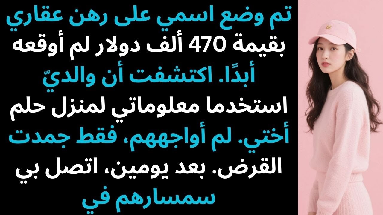 تم استخدام اسمي في رهن عقاري بقيمة 470 ألف دولار دون توقيعي.