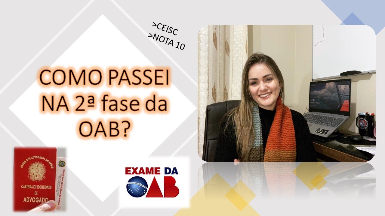COMO PASSEI NA 2ª FASE DA OAB? curso CEISC - TRABALHO - GABARITEI