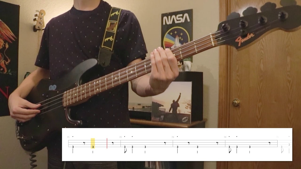 Queen - Mother Love (Bass Cover WITH PLAY ALONG TABS)
