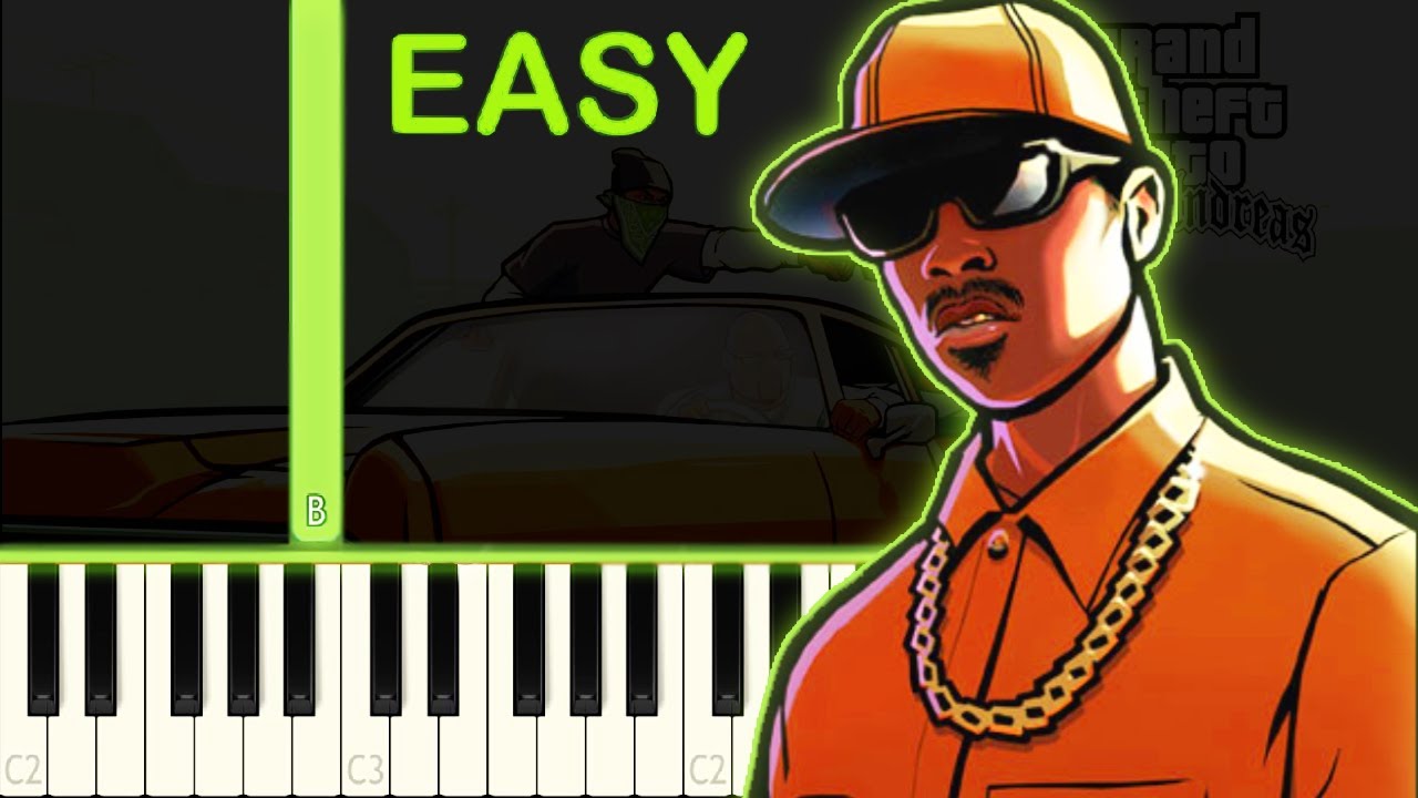 GTA SAN ANDREAS - EASY Piano Tutorial