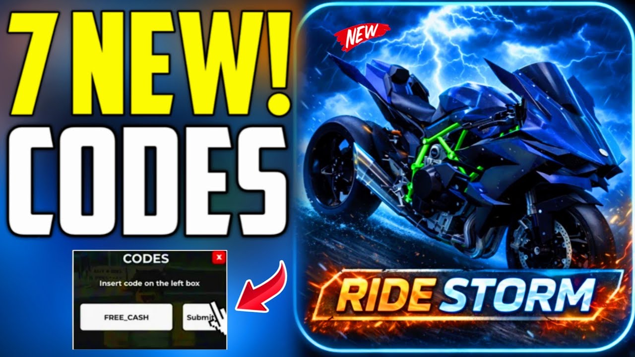 ❄️ЗИМНЕЕ⚠️ОБНОВЛЕНИЕ! КОДЫ⚠️ RIDE STORM ROBLOX КОДЫ 2025 - КОДЫ ДЛЯ RIDE STORM 2025