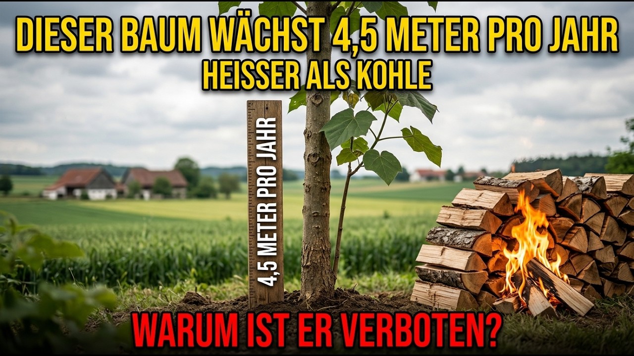 Dieser Baum wächst 4m pro Jahr. Brennt heißer als Kohle. Die Energieindustrie schweigt.