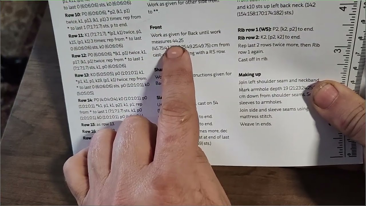 How to Convert Hand Knitting Patterns to Knitting Machines Part 2
