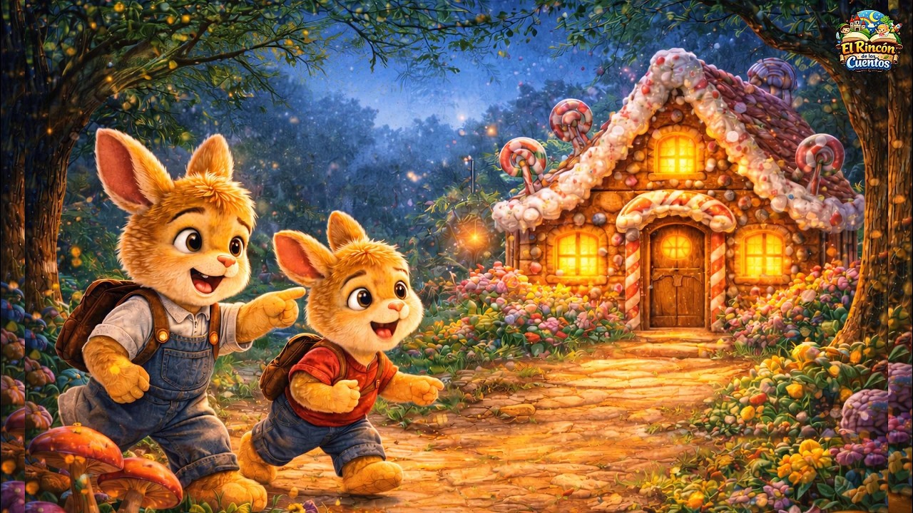 Los Conejitos Encontraron una Extraña Casita en el Bosque | Cuento Infantil con Valores.