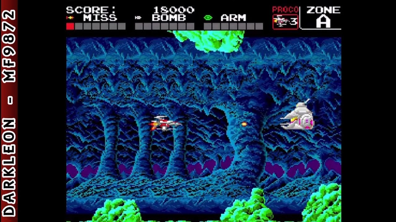 PC Engine - Darius Plus © 1990 Bits Laboratory - Gameplay